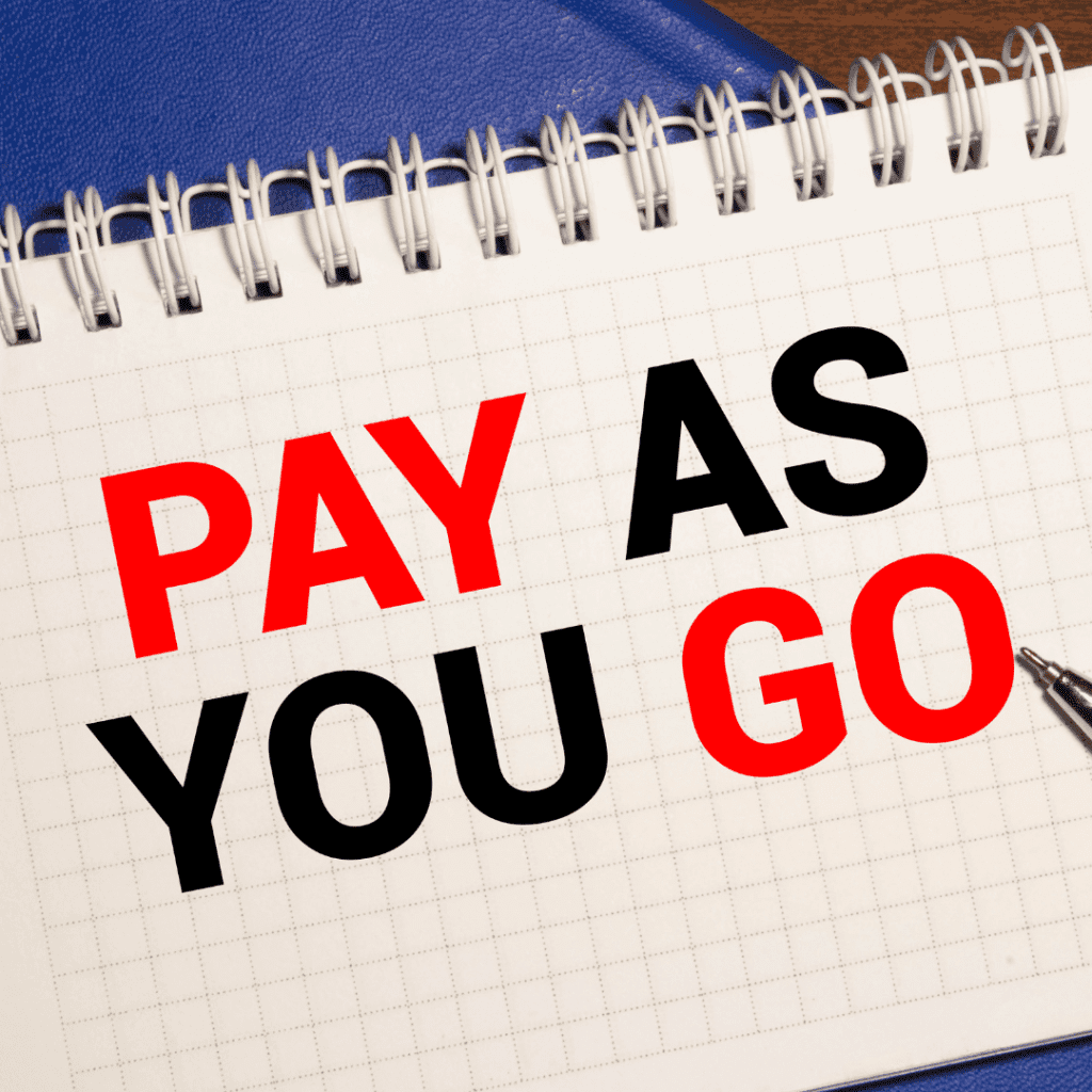 Pay as you go scheme