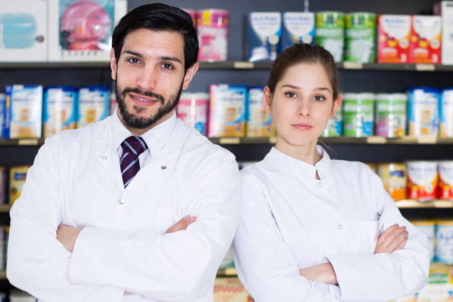 Two pharmacy busines owners